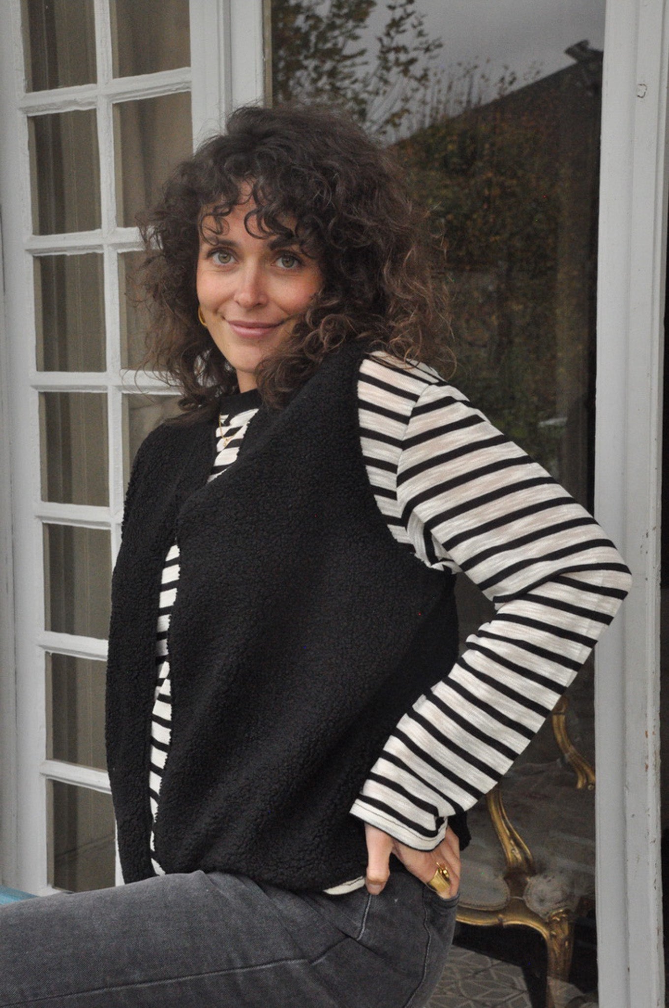 GILET SANS MANCHE BETI NOIR