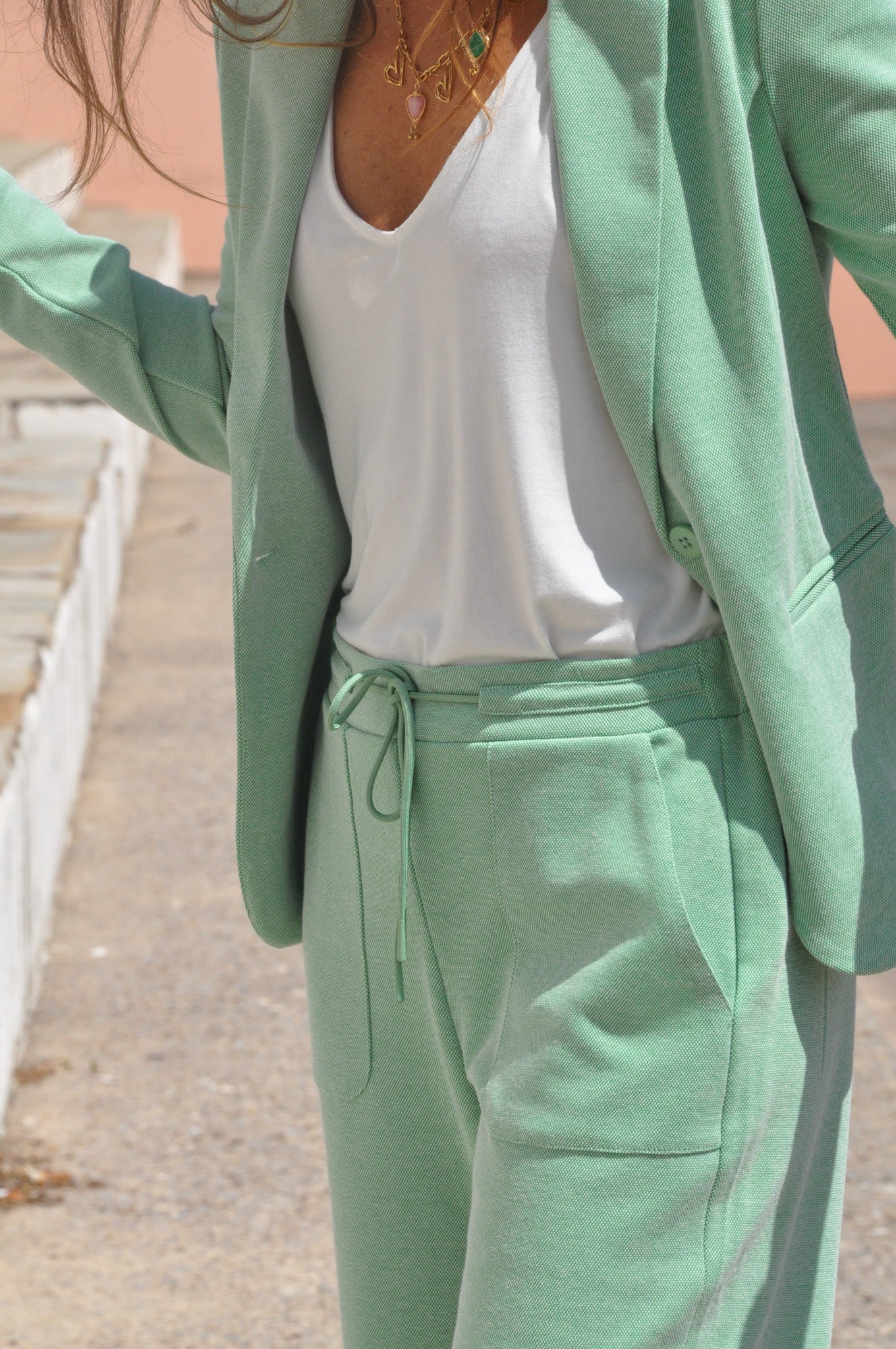 PANTALON MELLOW VERT