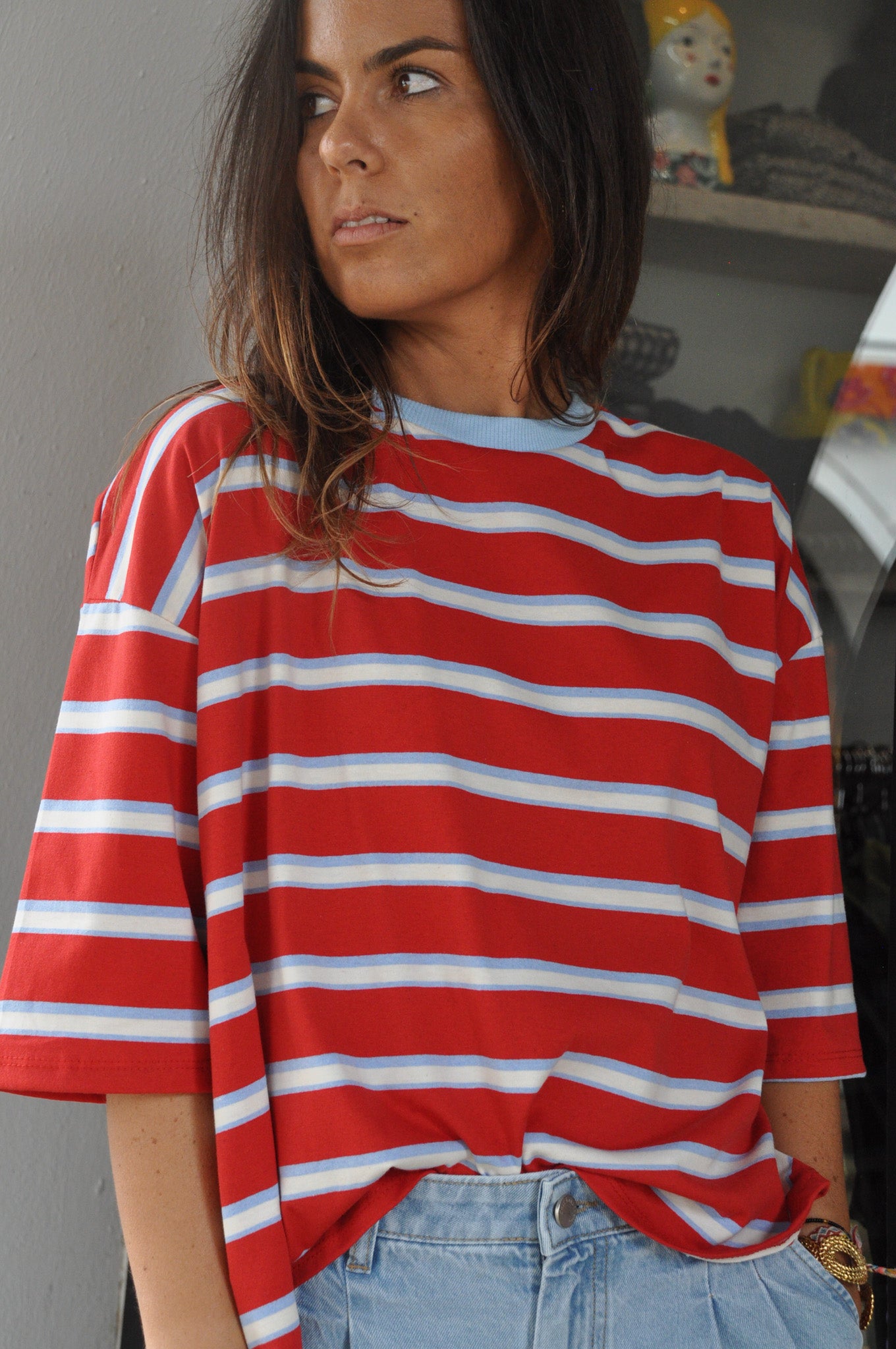 T-SHIRT MARINA ROUGE