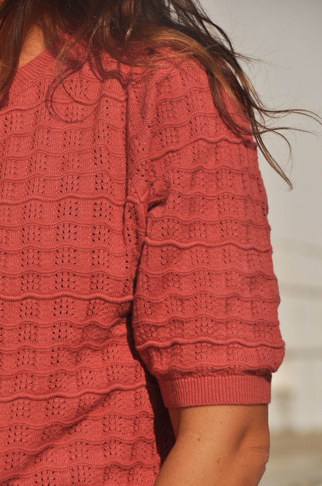 Top femme Mara silhouette – haut élégant taille XS au XL – Moda Luixa