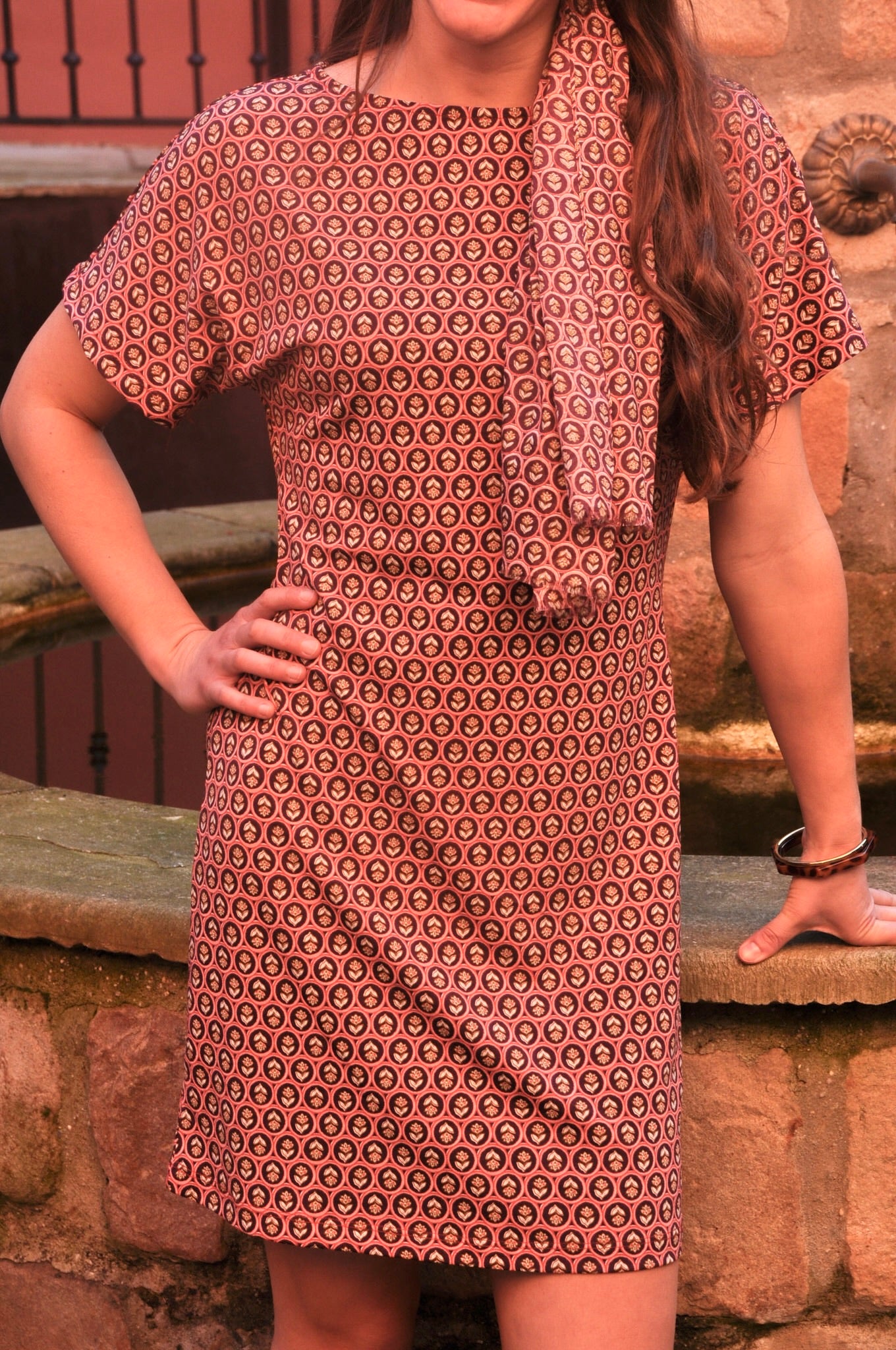Robe Nalha portée - look bohème romantique femme