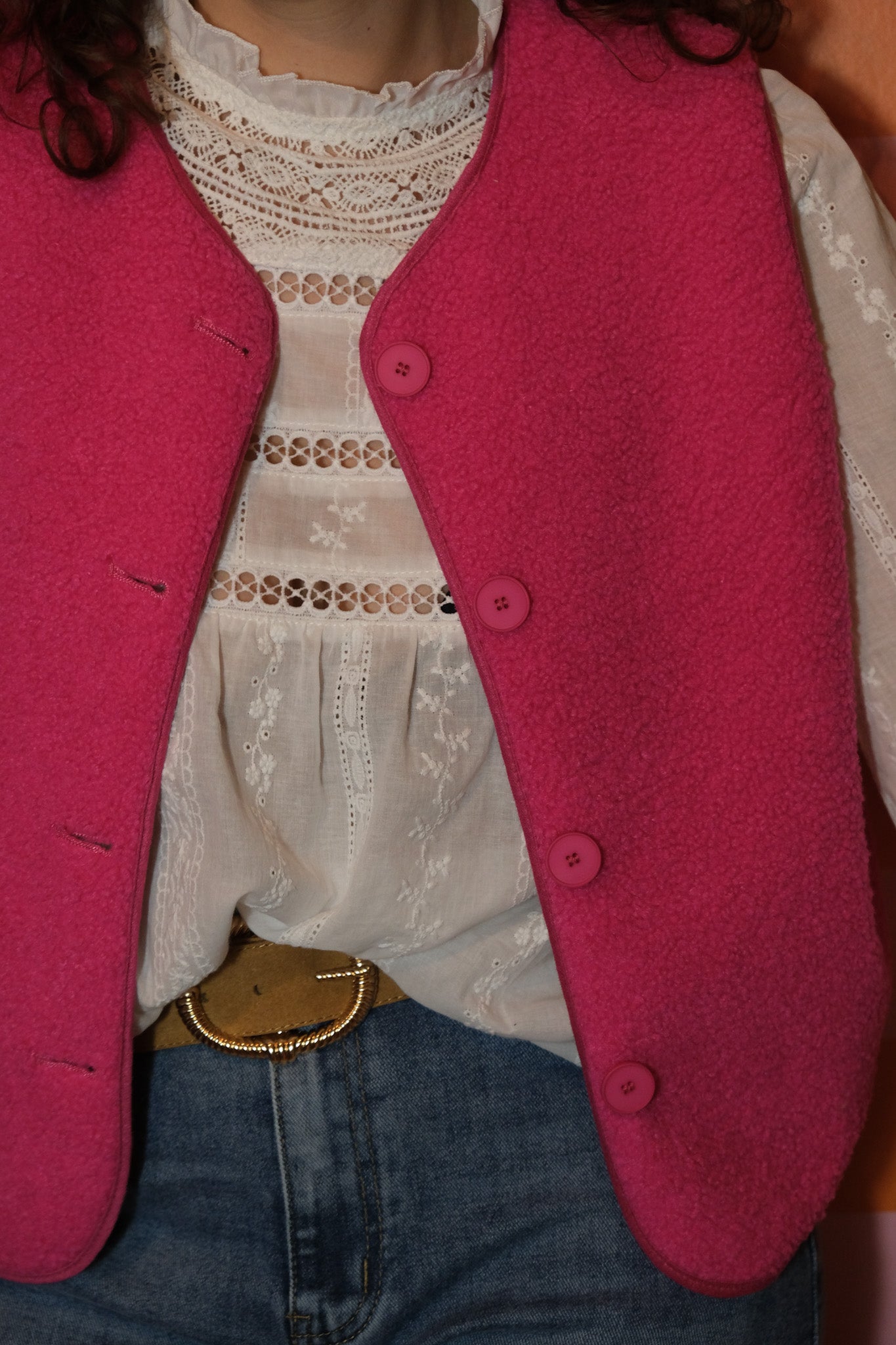 GILET SANS MANCHES ROSA