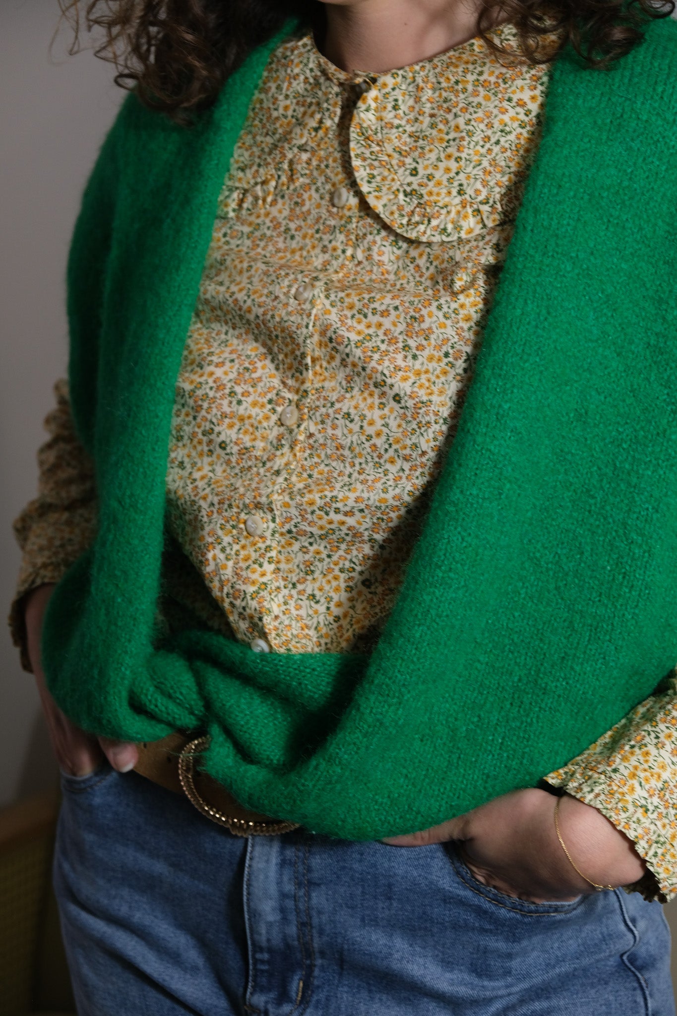 GILET SANS MANCHES INA VERT