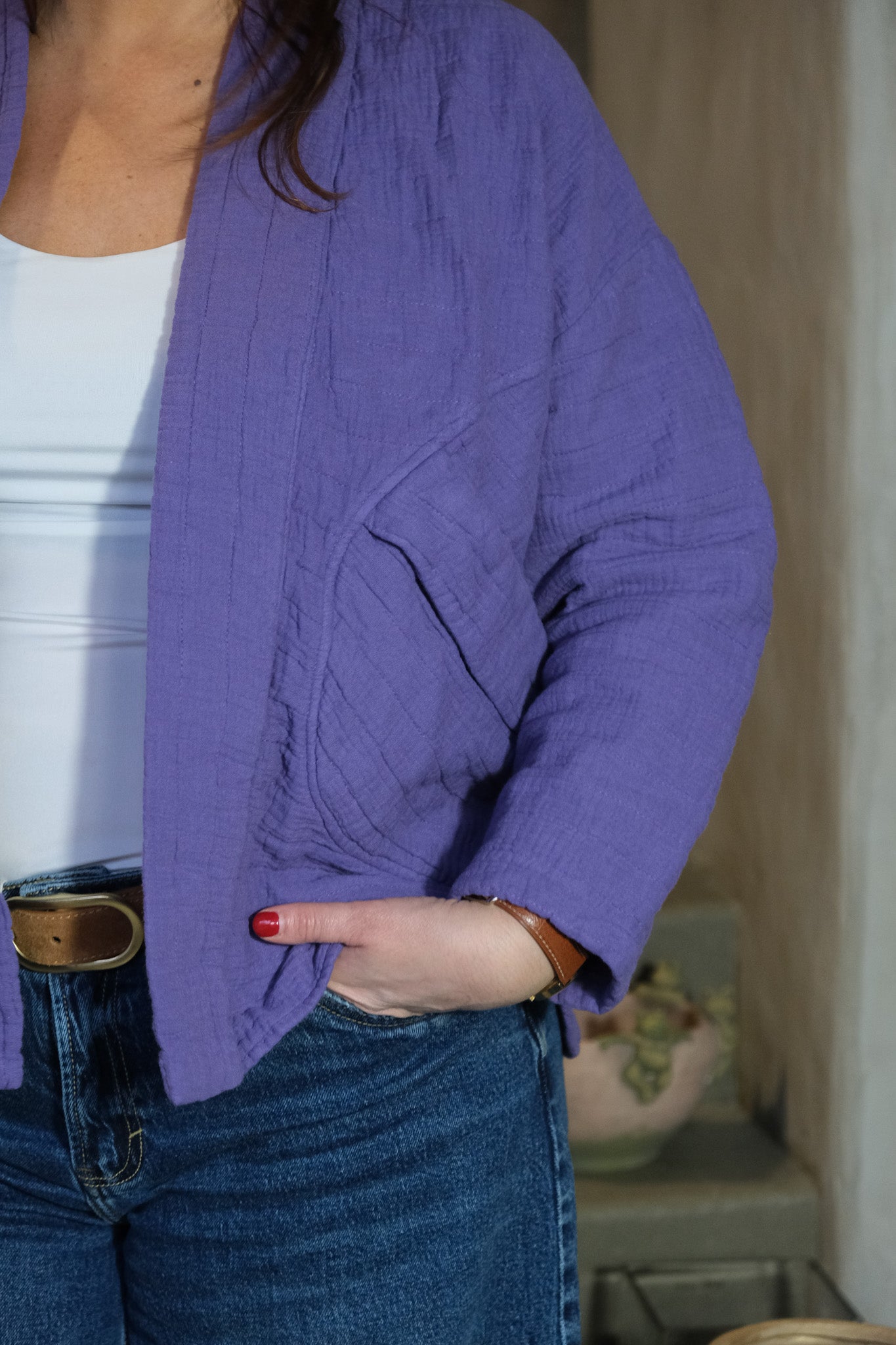 VESTE MELI VIOLETTE