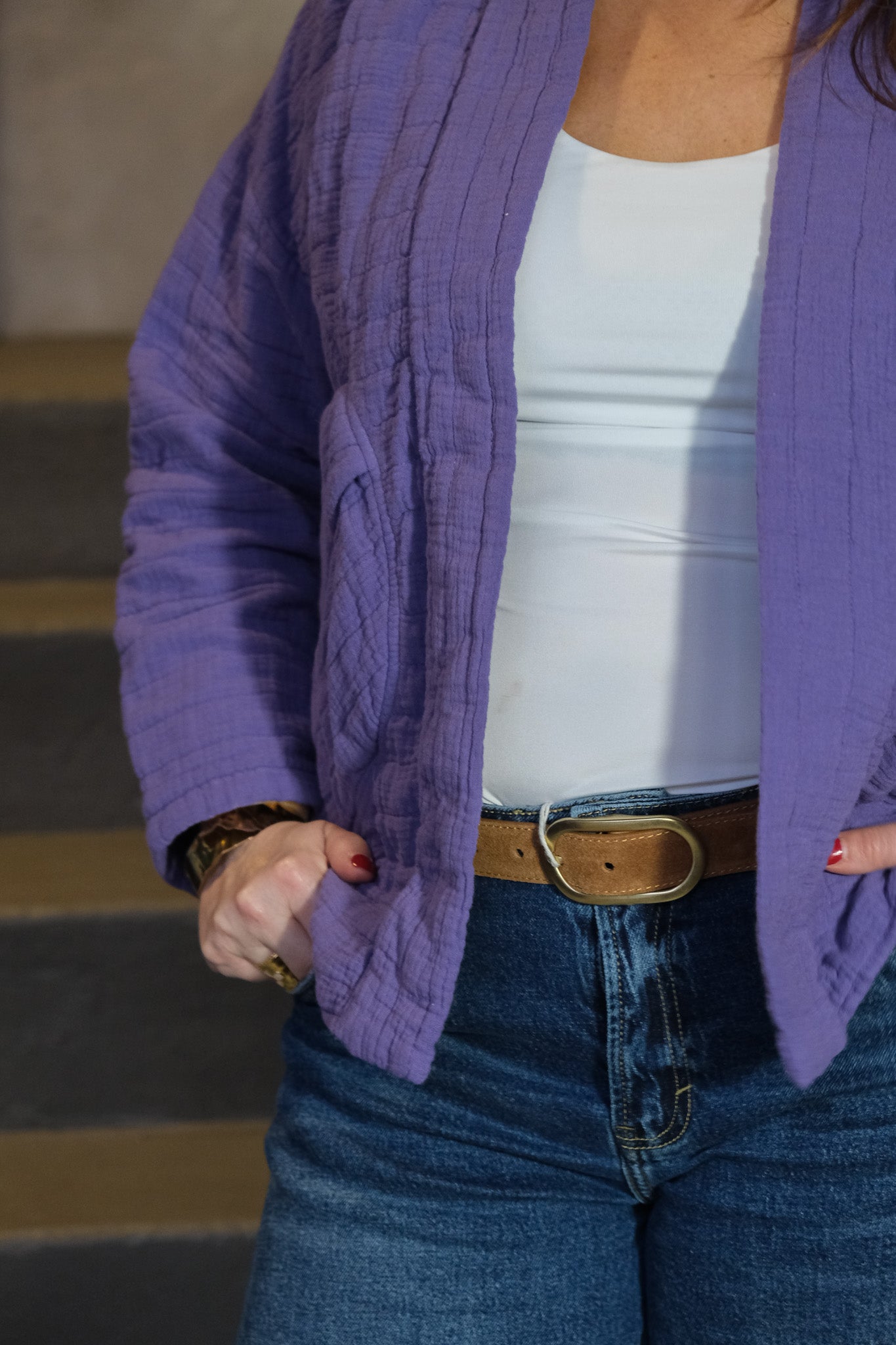 VESTE MELI VIOLETTE