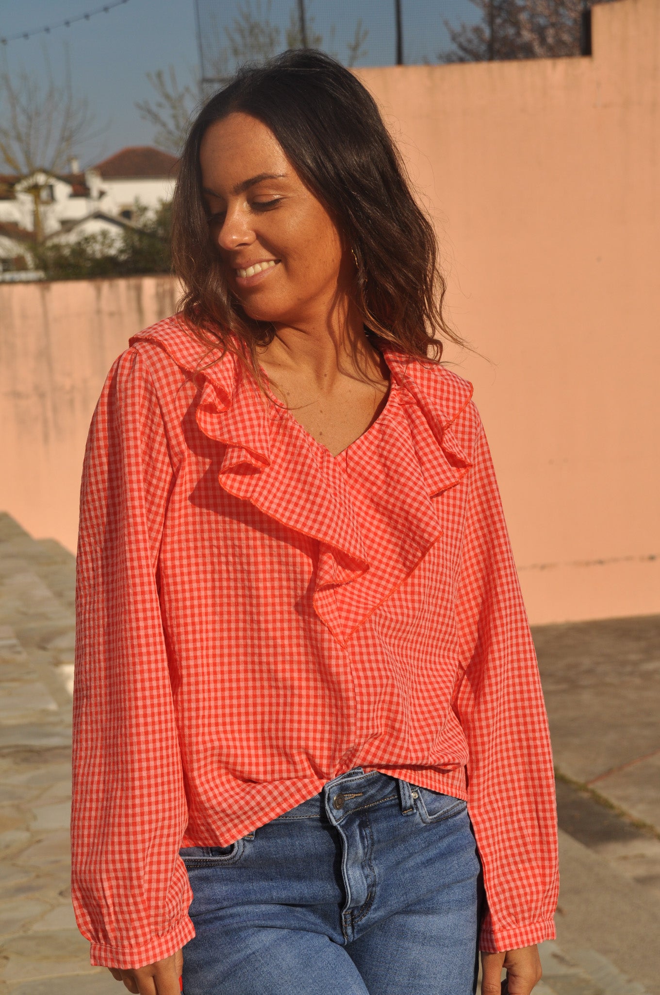 BLOUSE VALÉRIA ORANGÉ