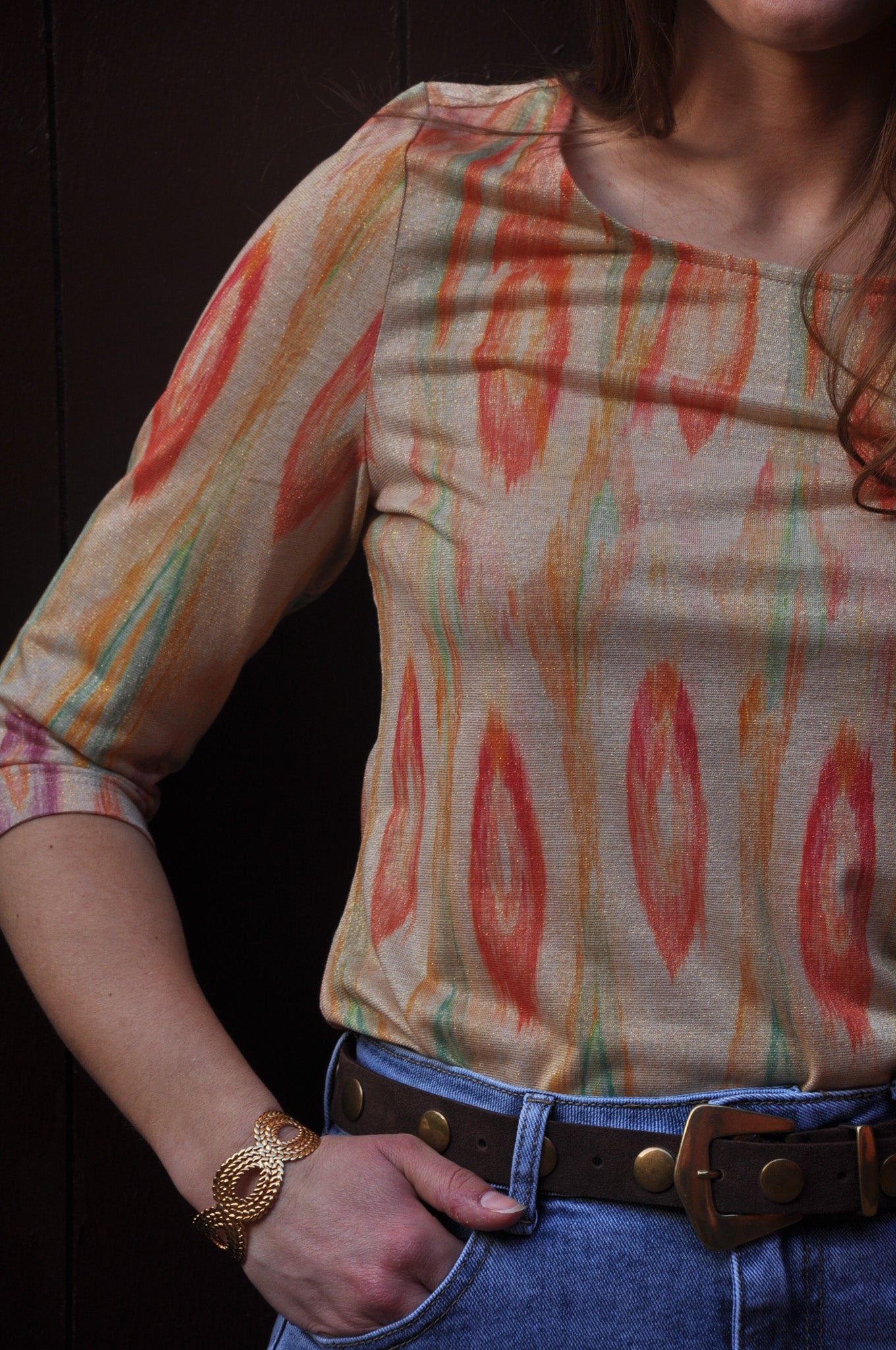 Tee-shirt Paloma porté - look casual bohème femme