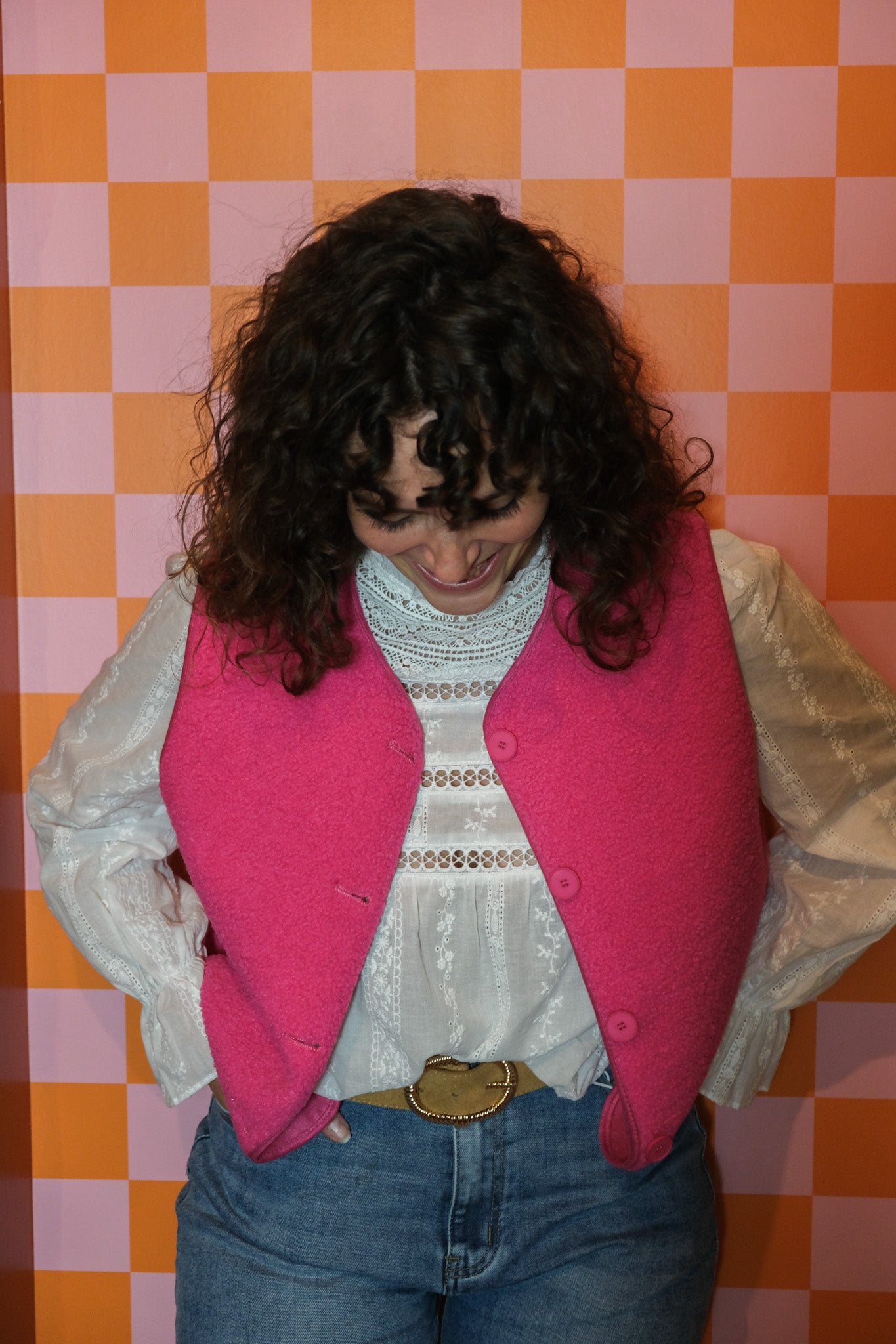 GILET SANS MANCHES ROSA