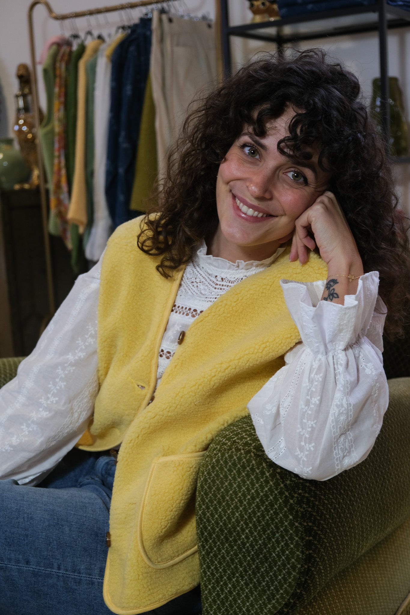 GILET SANS MANCHES ZERA JAUNE