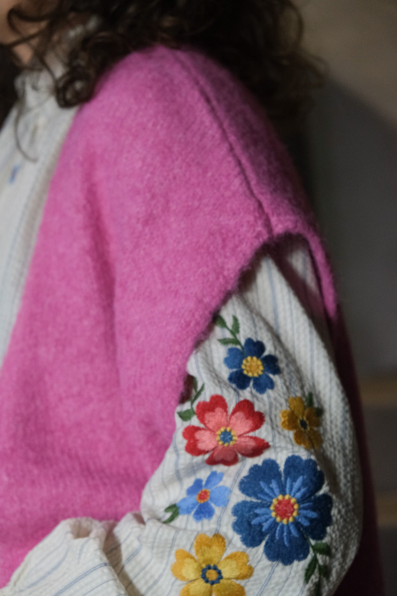 GILET SANS MANCHE INA ROSE