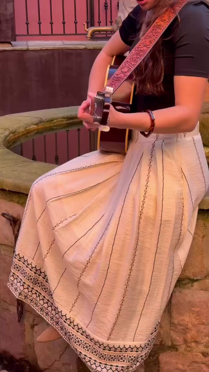 Jupe longue Kamila - style polyvalent jour et soirée