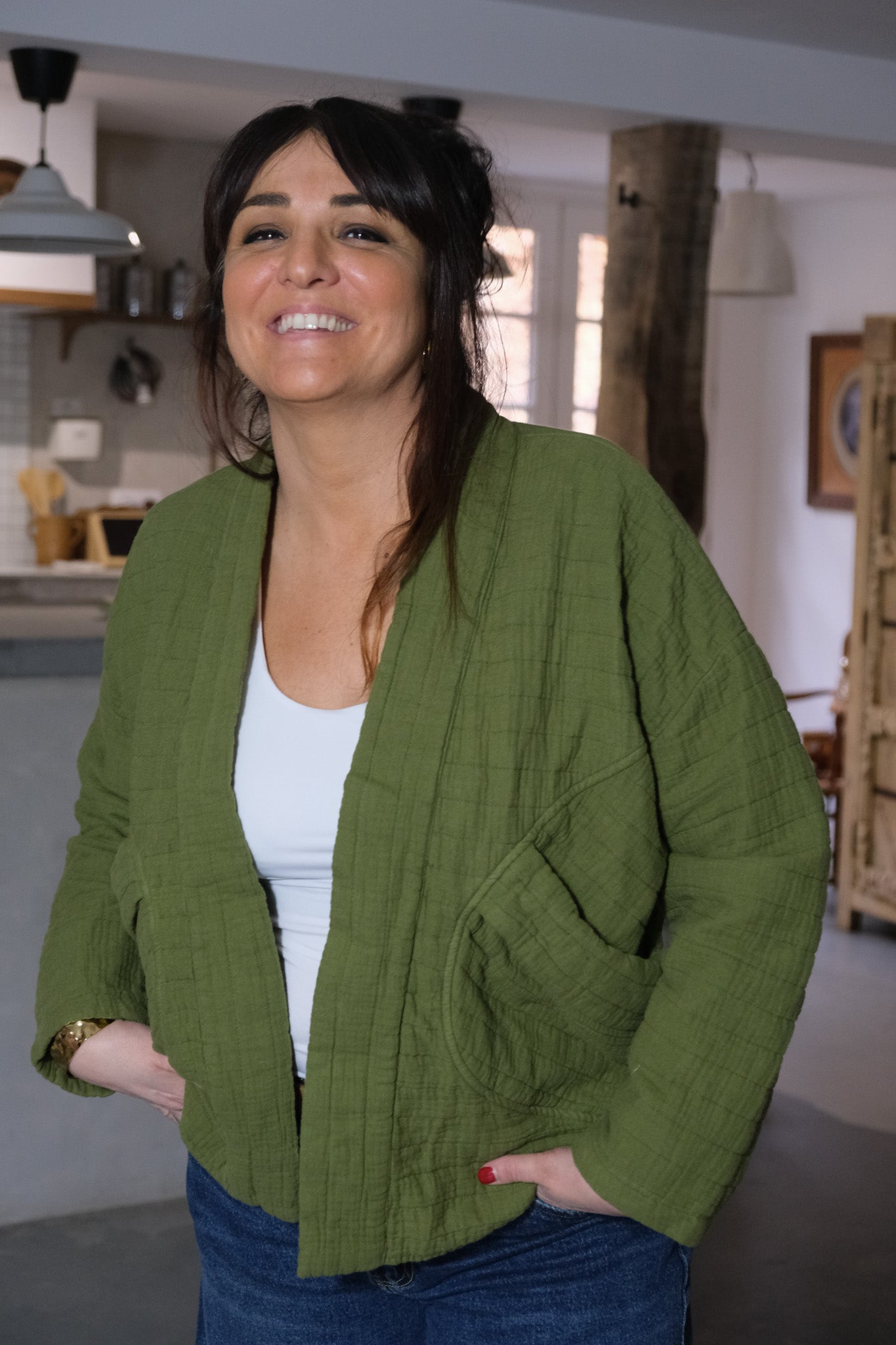 VESTE MELI VERT